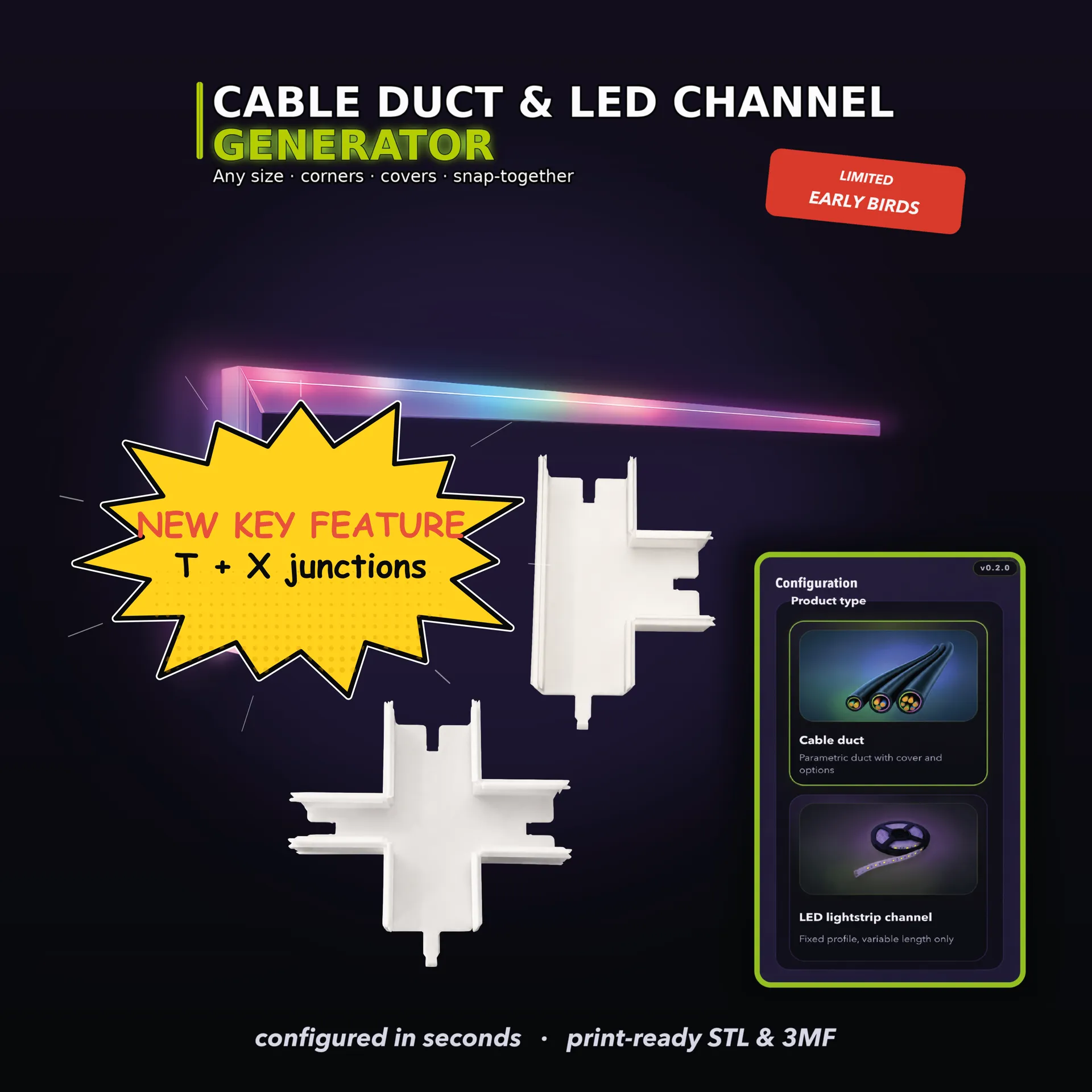 CableDuct & LED Channel Generator