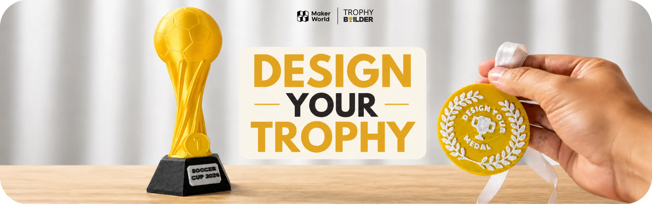 Trophy Builder - Medal & Cup Generator by Matthew Ghost - MakerWorld
