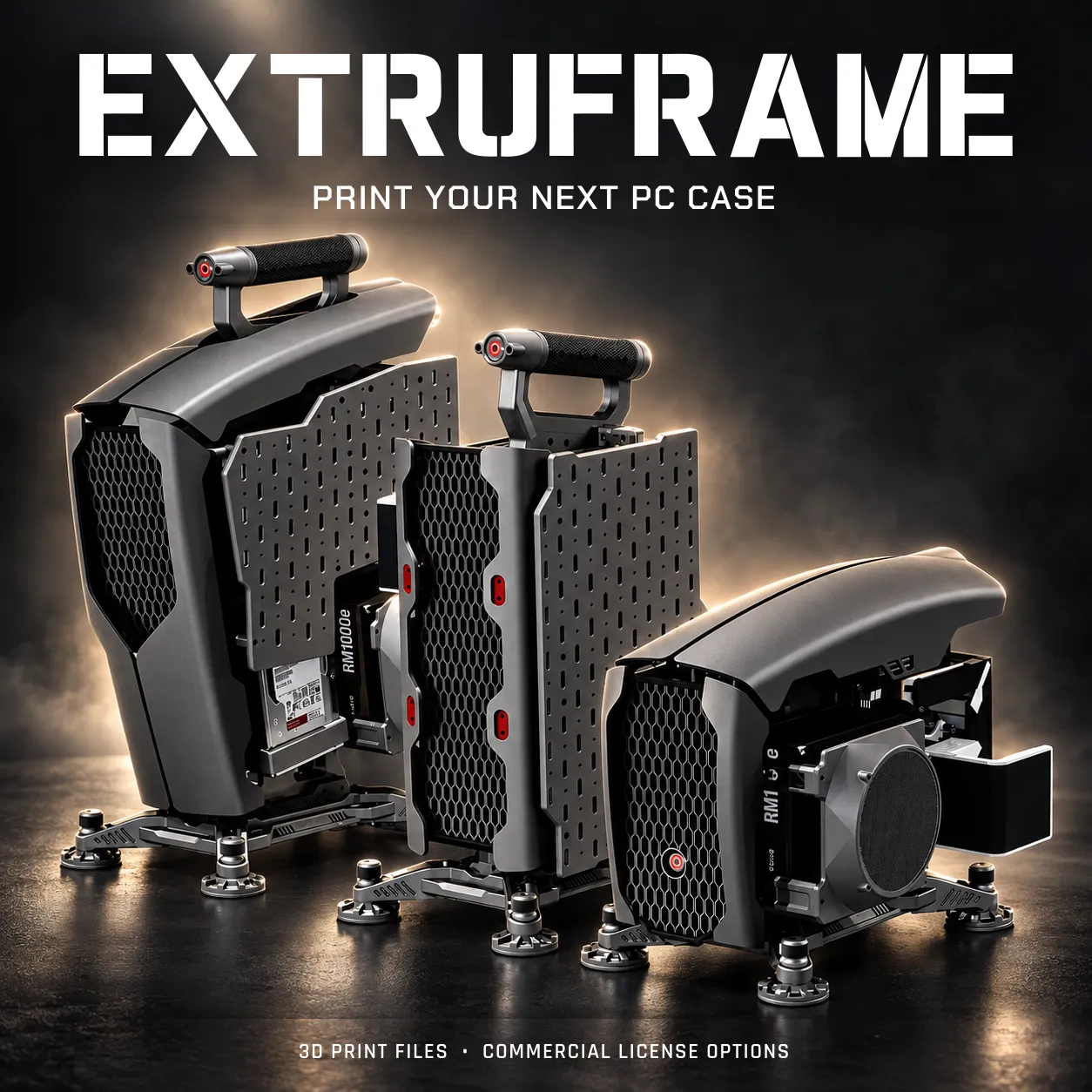EXTRUFRAME: 3D Printable Open-Frame PC Cases by HX8 3D Design - MakerWorld