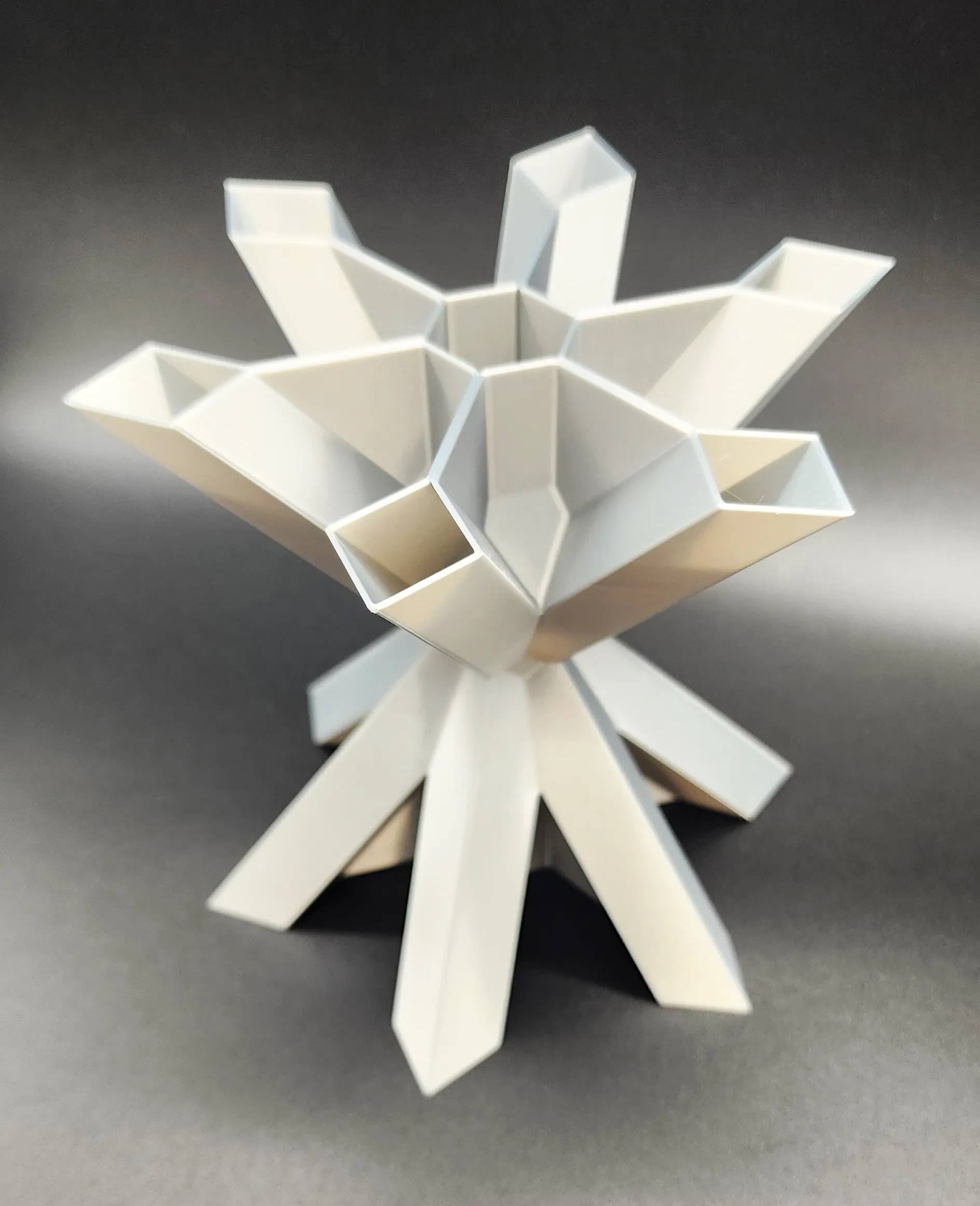 Snowflake Spiral Vase 3D Print