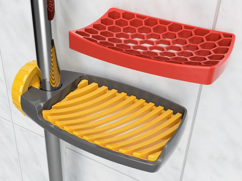 Wavy inset for Elegant Soap Dish for your Shower by ThreeDMichael