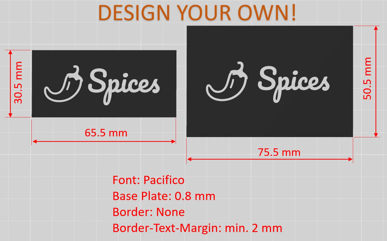 Design your own sign example