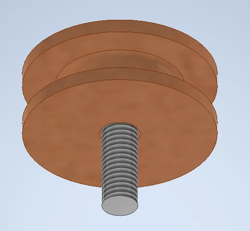 A close-up of a screwDescription automatically generated