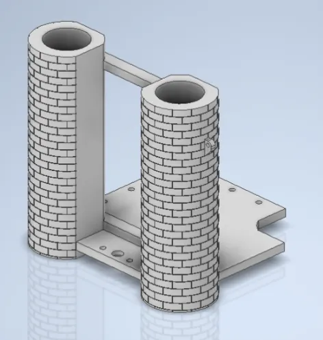 A white object with a brick structureDescription automatically generated with medium confidence