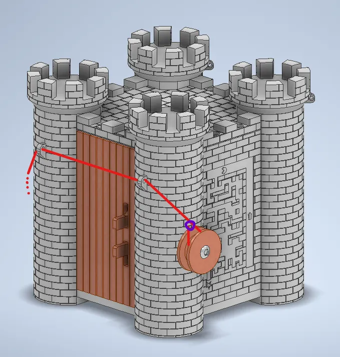 A drawing of a castleDescription automatically generated