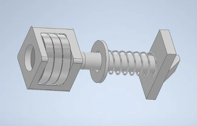 A 3d model of a mechanical deviceDescription automatically generated