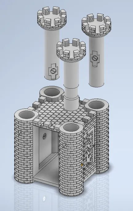A model of a castleDescription automatically generated