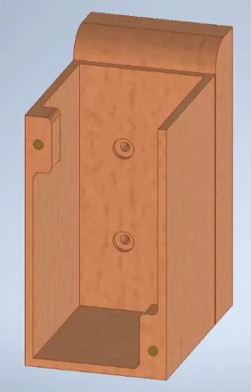 A wooden box with holesDescription automatically generated