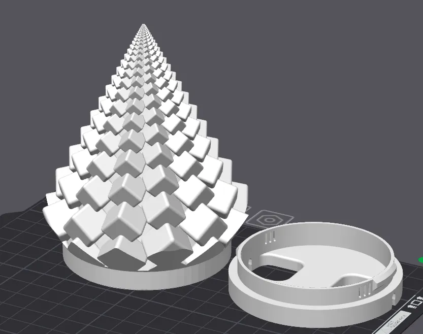 Lamp base print settings example
