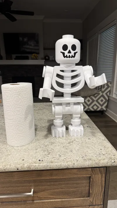 Big Brick Skeleton 500% no support - Free 3D Print Model - MakerWorld
