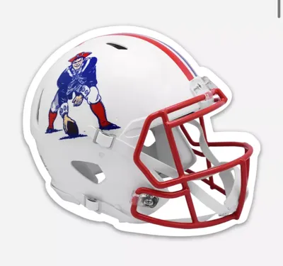 New England Patriots Football Helmet - Free 3D Print Model - MakerWorld