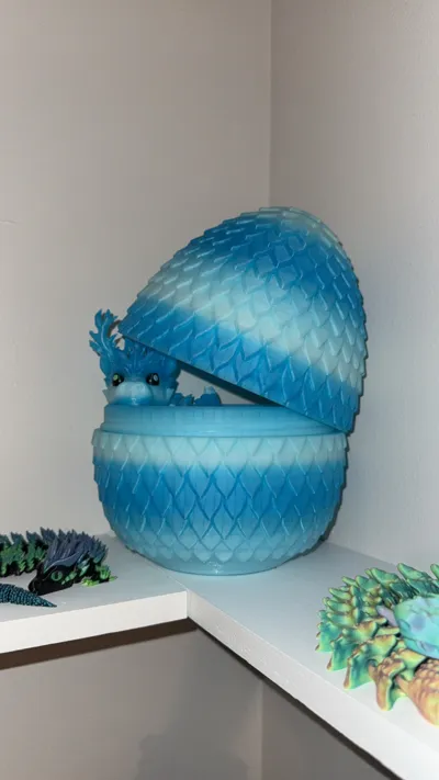Large Threaded Dragon Egg - Free 3D Print Model - MakerWorld