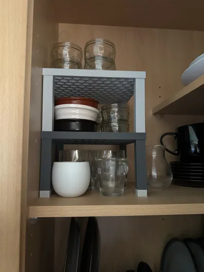 Stackable shelf organizer - Free 3D Print Model - MakerWorld