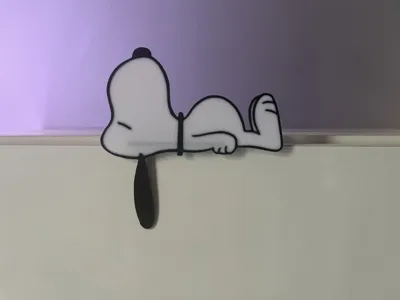 Snoopy Monitor Tech Snoopy on monitor with stand #2 by Kiron 21 MakerWorld: Download Free ...