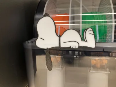 Snoopy Monitor Tech Snoopy on monitor with stand #2 - Free 3D Print Model - MakerWorld