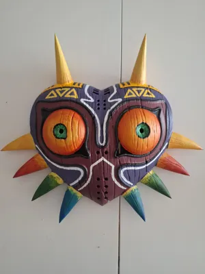 Multicolour Majora's Mask - Free 3D Print Model - MakerWorld