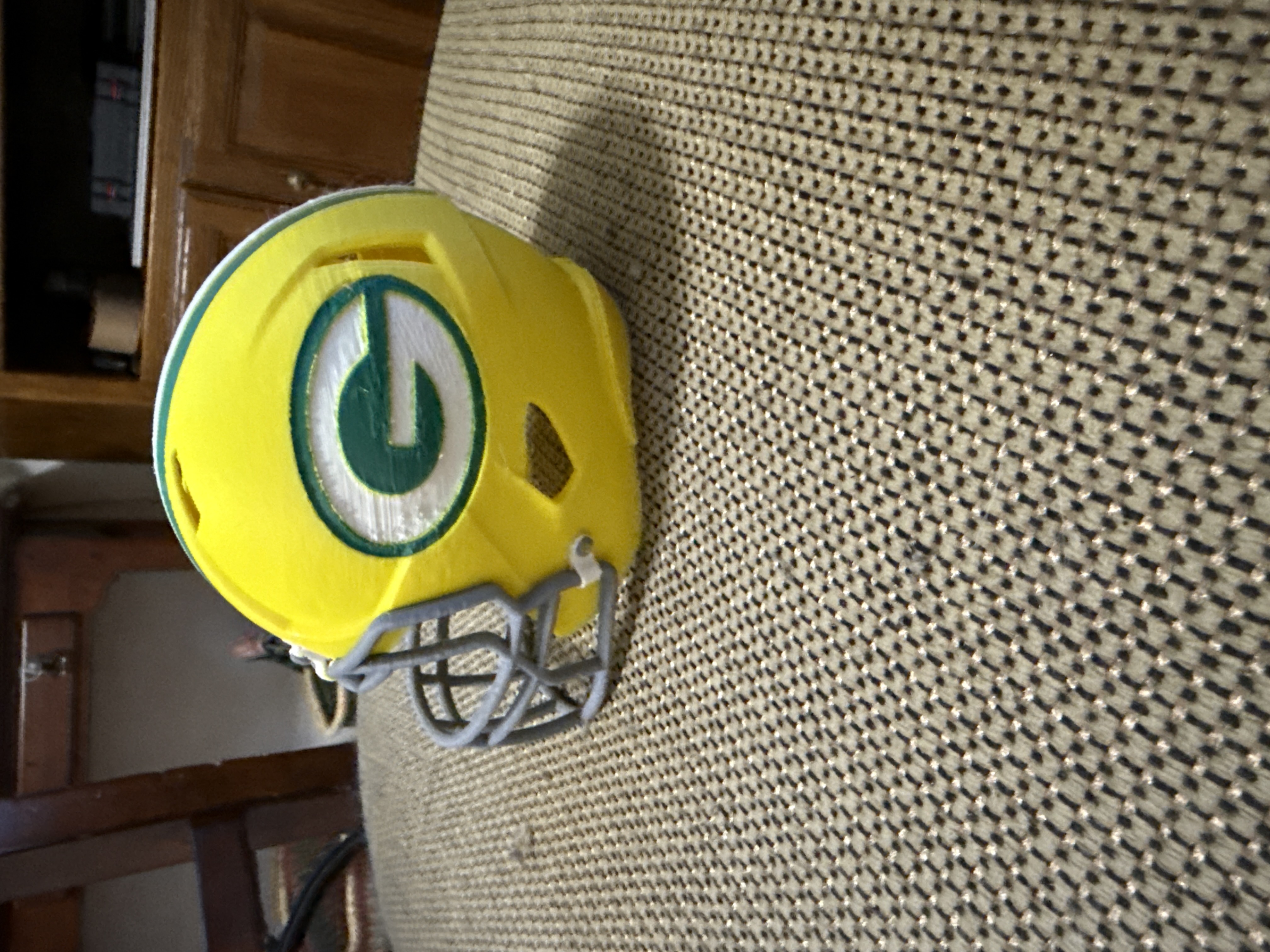 Green Bay Packers Helmet - Free 3D Print Model - MakerWorld