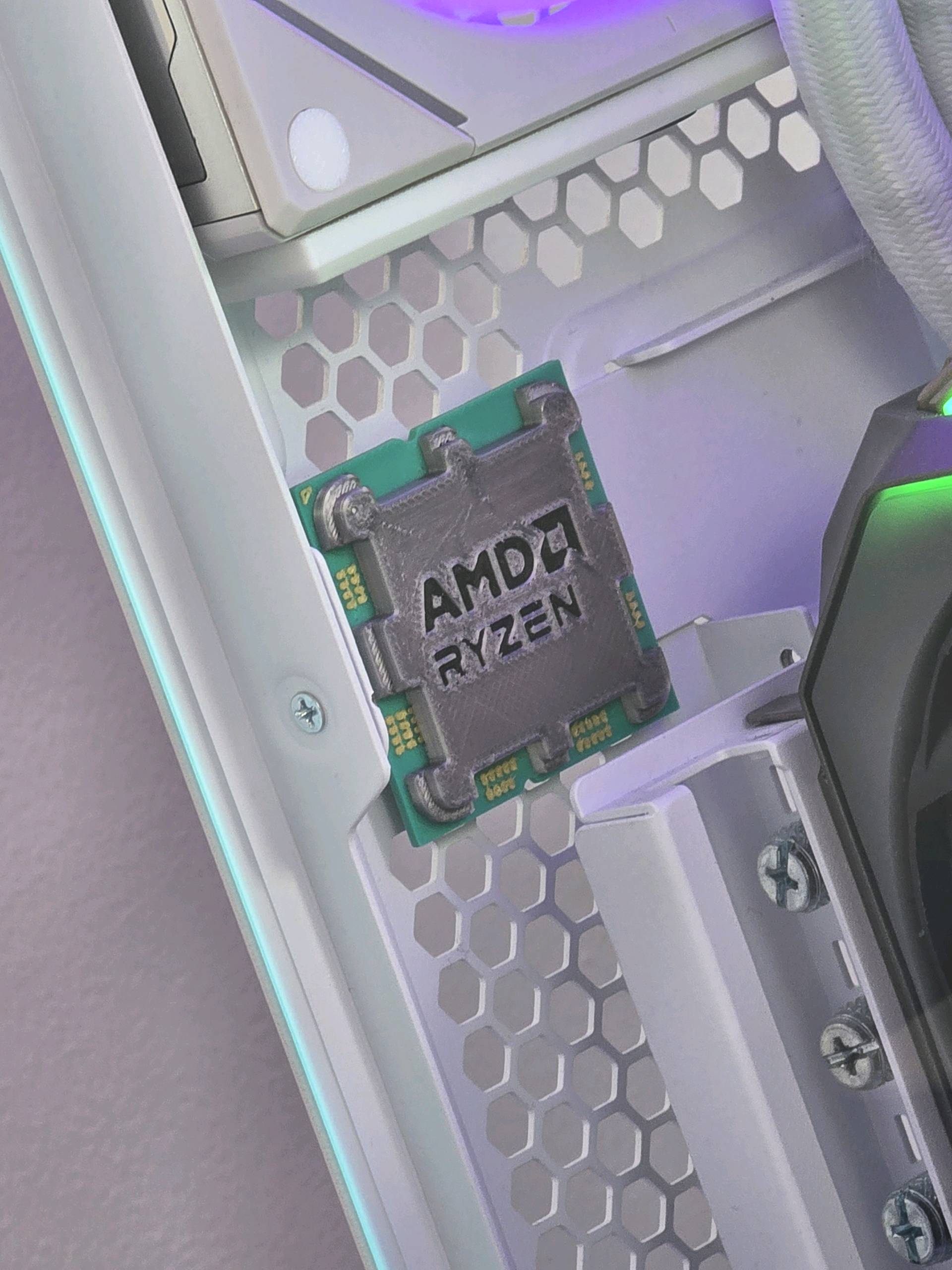 AMD Ryzen 7 9800X3D CPU Keychain - Free 3D Print Model - MakerWorld