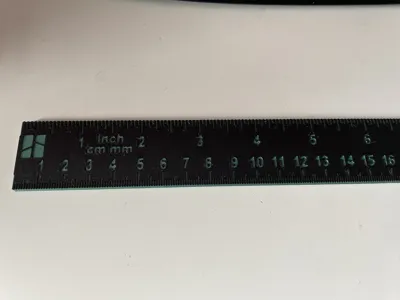 Dual Unit Ruler Metric and Inch 220mm and 300mm LG by 3D Print Masters ...