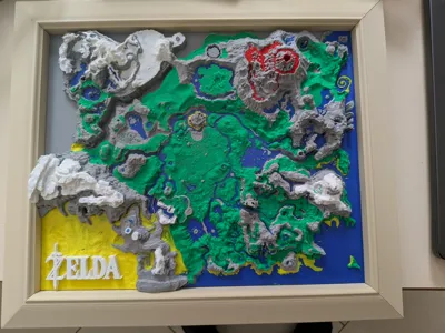 Frame for Zelda BOTW Map made by Eversor by user_3028130014 MakerWorld ...