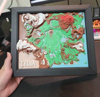 Frame for Zelda BOTW Map made by Eversor by user_3028130014 MakerWorld ...