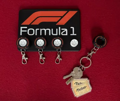 F1 Key Holder - Free 3D Print Model - MakerWorld