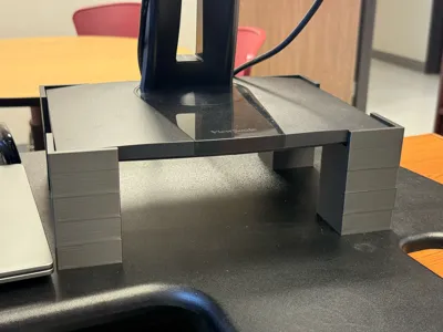 Modular Monitor Risers– Adjustable Height - Free 3D Print Model ...