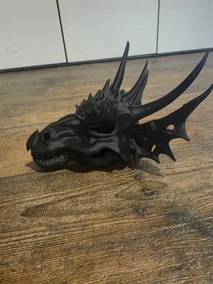 The Last Dragon Skull Realistic Reptile Skeleton Head 32cm main image 1