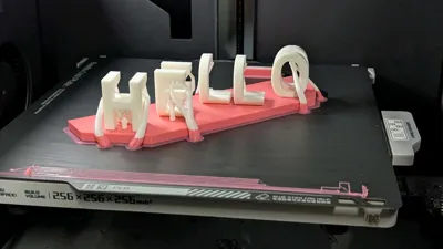 Ambigram: HELLO / FUCK by abactor81 MakerWorld: Download Free 3D Models