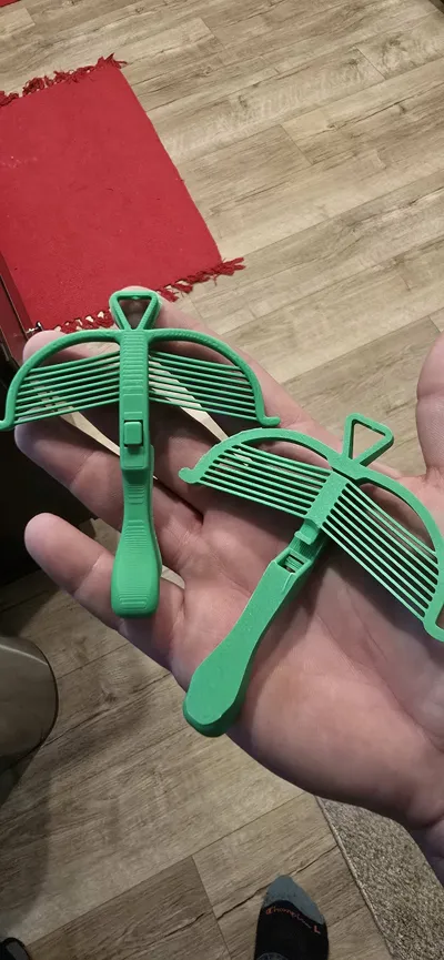 Maker World One Hand Print-in-Place Crossbow – One-Handed Mini Shooter - Free 3D Print Model ...