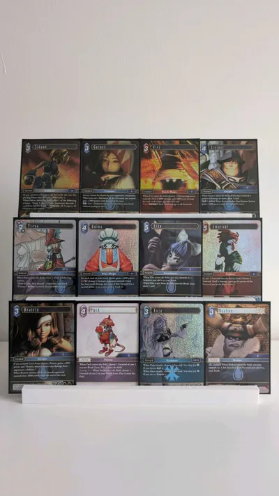 Trading Card Display Stand - Free 3D Print Model - MakerWorld