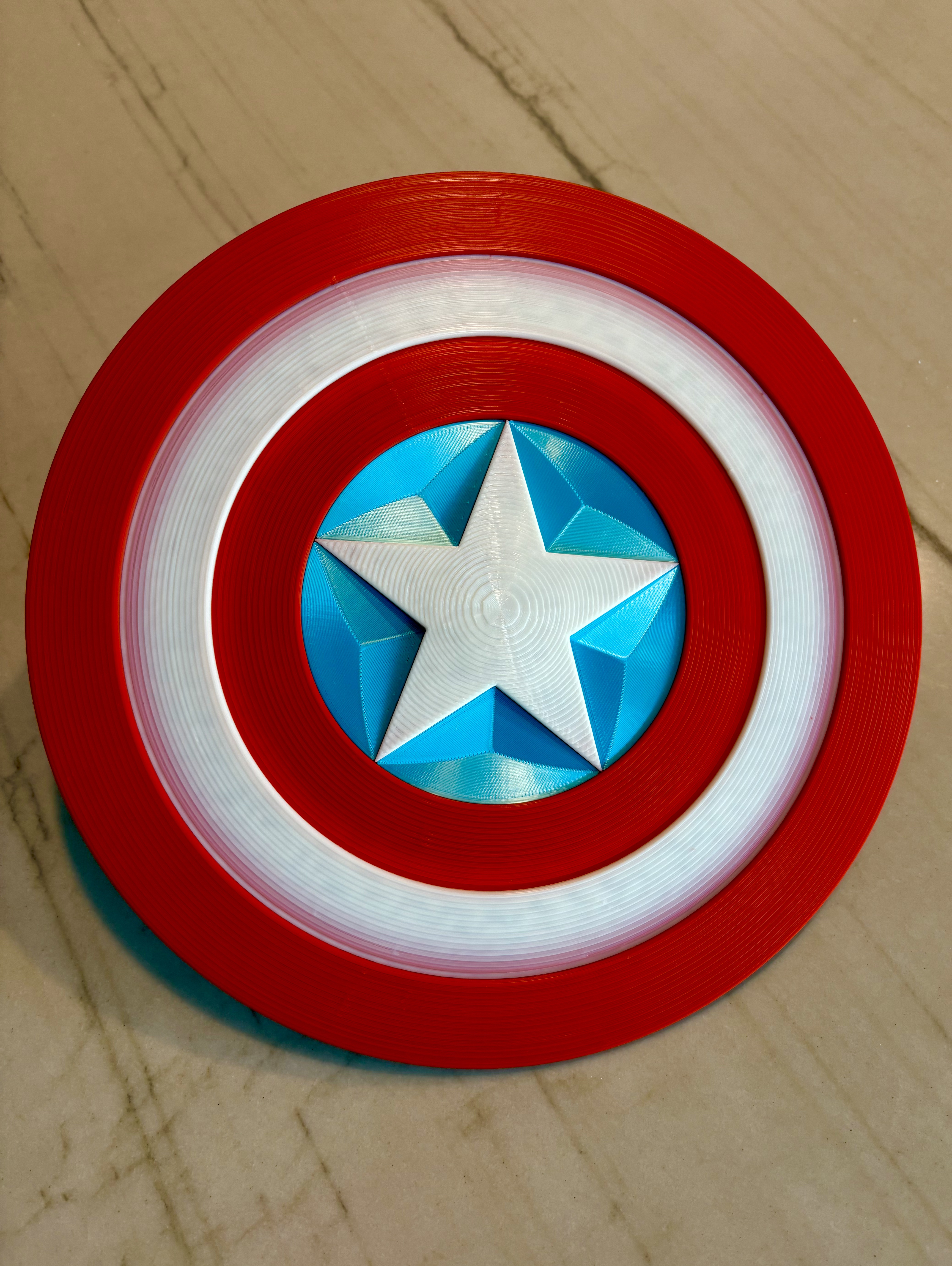 Captain America Shield (Extreme Size, Handheld) - Free 3D Print