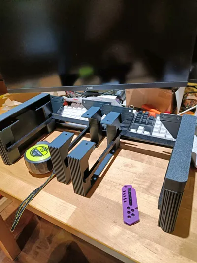 Modular Monitor Riser - with drawers - Gridfinity - Free 3D Print Model ...