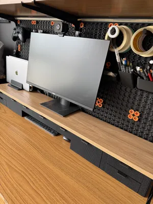 Modular Monitor Riser - with drawers - Gridfinity - Free 3D Print Model ...