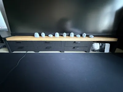 Modular Monitor Riser - with drawers - Gridfinity - Free 3D Print Model ...