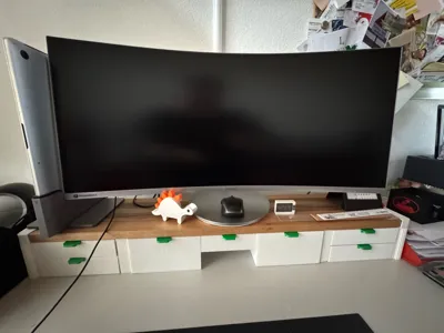 Modular Monitor Riser - with drawers - Gridfinity - Free 3D Print Model ...