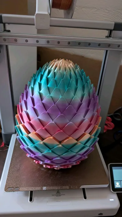 Seamless Dragon Scale Egg Container - Free 3D Print Model - MakerWorld