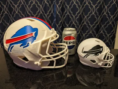 Buffalo Bills Football Helmet Remixed by SmokieMcagee MakerWorld