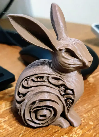 Wood-Carved Rabbit #1 by Triple G Workshop MakerWorld: Download Free 3D ...