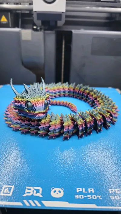 Rune Serpent - Print-in-Place Articulated Version - Year of the Snake ...