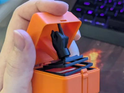 middle finger prank V2 by 🔥Bacongo3D🔥 MakerWorld: Download Free 3D Models