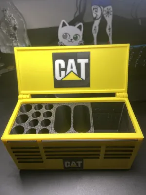 CAT Caterpillar Inspired desk work toolbox pen by Mrtk1970 MakerWorld ...