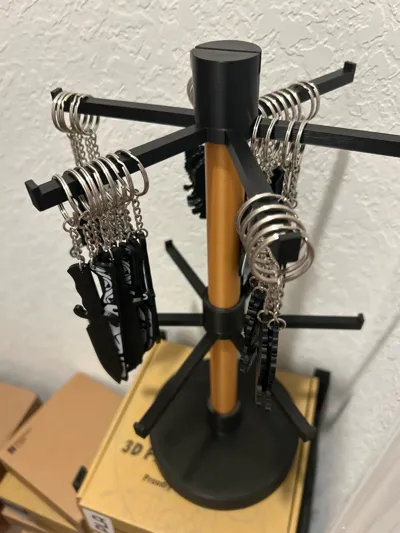 Modular Keychain Modular tiered keychain stand customizable - Free 3D Print Model ...