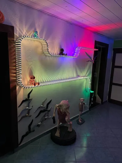 Modular LED Shelf for Wall / Decoration / Skadis - Free 3D Print Model ...
