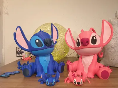 Angel (Stitch) NO AMS - Free 3D Print Model - MakerWorld