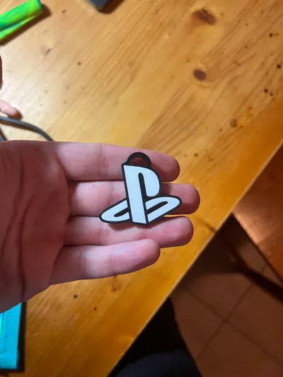 Ps1 Icon Keychain PlayStation Logo Keychain by Lozagon1234 - MakerWorld