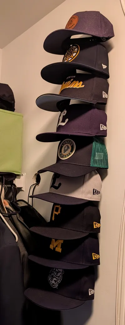 Cap Rack 3d Print Hat rack for wall - Free 3D Print Model - MakerWorld