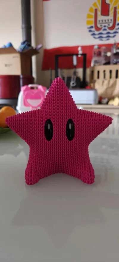 Cute Knitted Super Mario Super Star by McG3D Designs MakerWorld ...