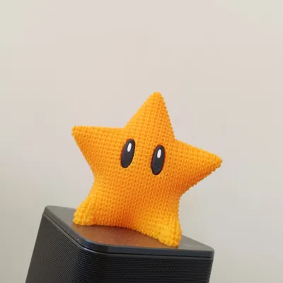 Cute Knitted Super Mario Super Star by McG3D Designs MakerWorld ...