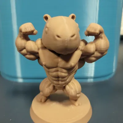 Muscle Capybara - Free 3D Print Model - MakerWorld